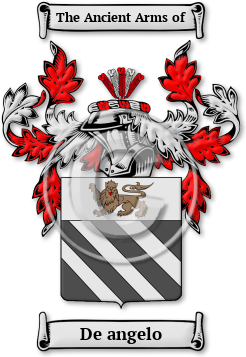 De angelo Family Crest Download (jpg) Legacy Series - 150 DPI